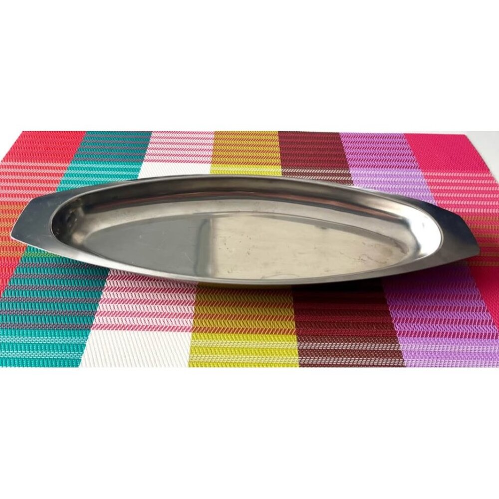 Vintage Selandia Stainless Steel Tray MCM Made in Denmark